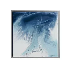 Blue Lagoon Framed Canvas Art Prints, Set of 2