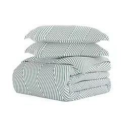 Blue Linear 2-pc. Twin Duvet Cover Set