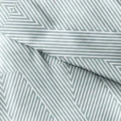 Blue Linear 2-pc. Twin Duvet Cover Set