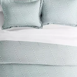 Blue Linear 2-pc. Twin Duvet Cover Set