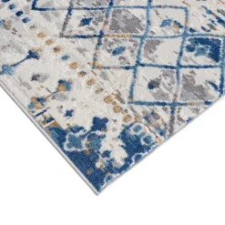 Blue Moroccan Area Rug, 5x7