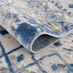 Blue Moroccan Area Rug, 7x9