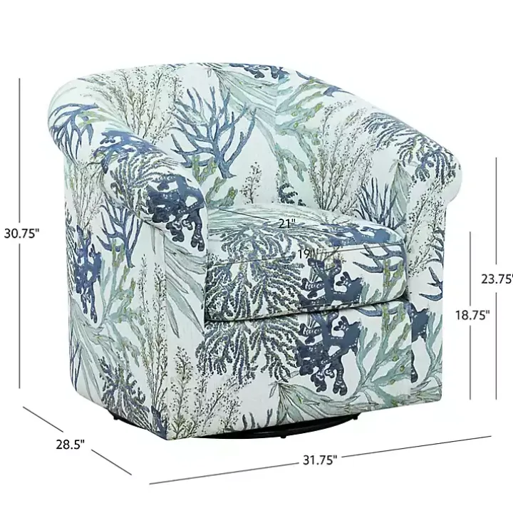Blue Ocean Bonnie Swivel Accent Chair