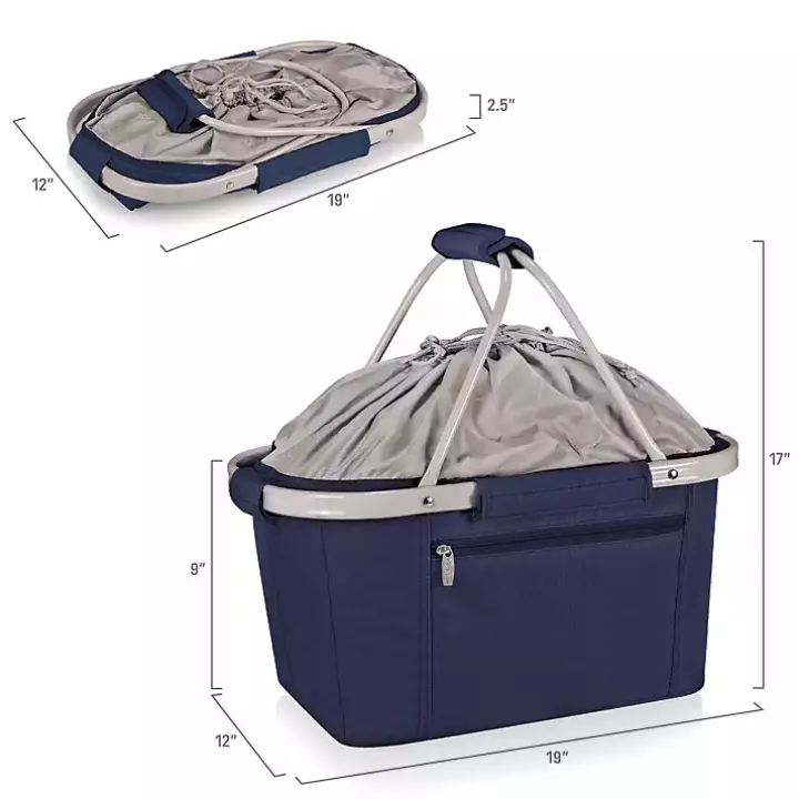 Blue Ole Miss Rebels Cooler Basket