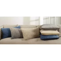 Blue Ombre Down Filled Square Throw Pillow