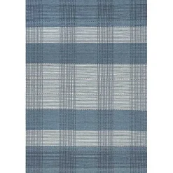 Blue Plaid Emily Henderson x RugsUSA Area Rug, 6x9