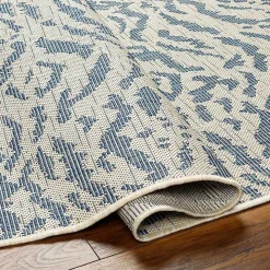 Blue Ravello Outdoor Rug, 5x7