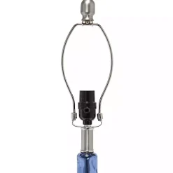 Blue Rippled Glass Droplet Table Lamp