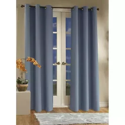 Blue Room Darkening Curtain Panel Set, 72 in.