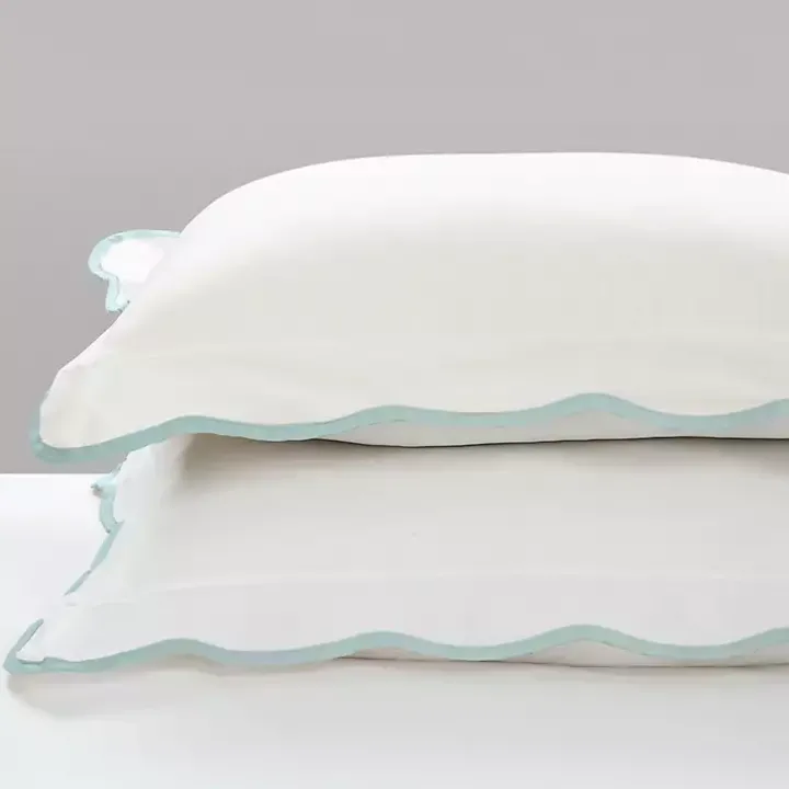 Blue Scalloped Edge 3-pc. Full/Queen Comforter Set