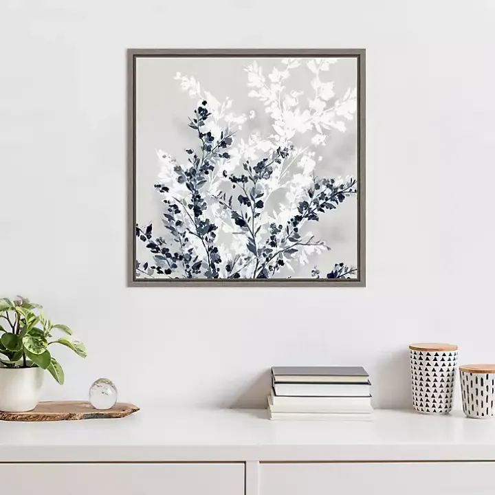 Blue Spring Framed Canvas Art Print