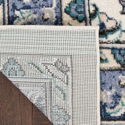 Blue Vintage Medallion Indoor/Outdoor Rug, 4x6