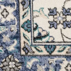 Blue Vintage Medallion Indoor/Outdoor Rug, 8x10