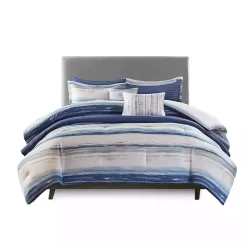 Blue Watercolor 8-pc. Full/Queen Comforter Set