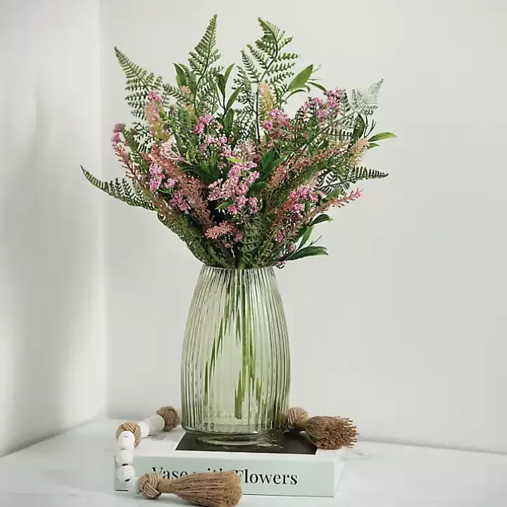 Blush Berry and Leaf Stems, Set of 6