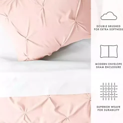 Blush Pinched 2-pc. Twin Duvet Cover Set