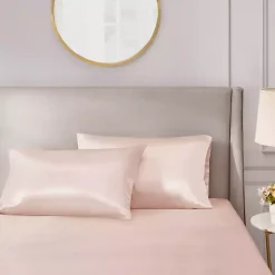 Blush Satin King 2-pc. Pillow Case Set