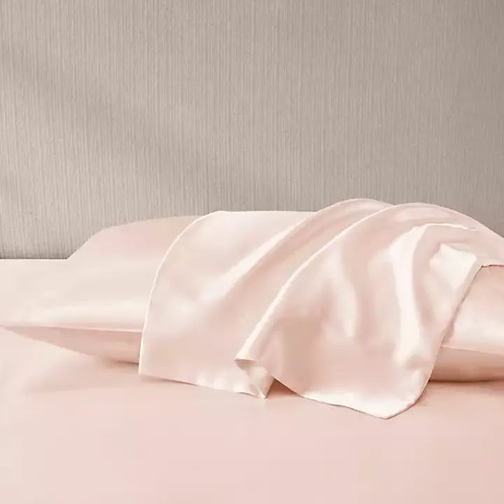 Blush Satin Standard 2-pc. Pillow Case Set