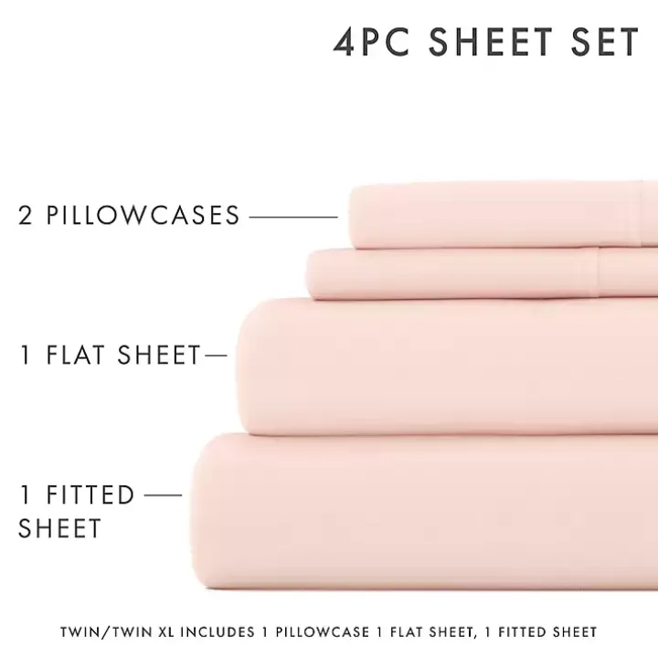 Blush Ultra Soft 3-pc. Twin XL Sheet Set