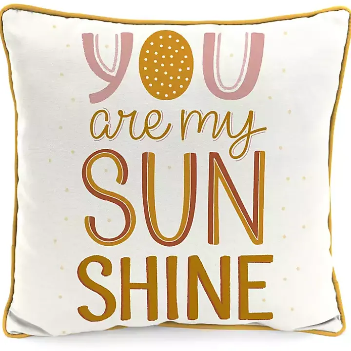 Boho You Are My Sunshine Outdoor Pillow