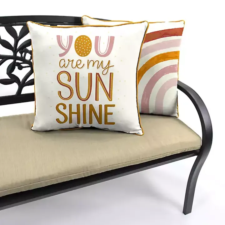 Boho You Are My Sunshine Outdoor Pillow