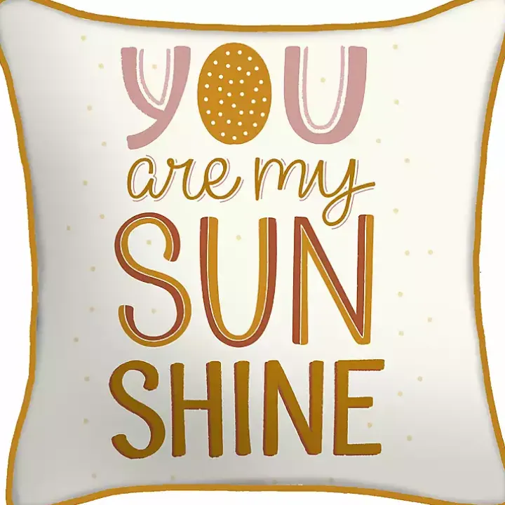 Boho You Are My Sunshine Outdoor Pillow