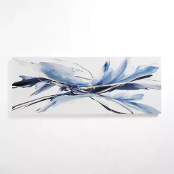 Bold Blues Abstract Canvas Art Print