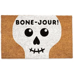 Bone-Jour Skelly Halloween Doormat