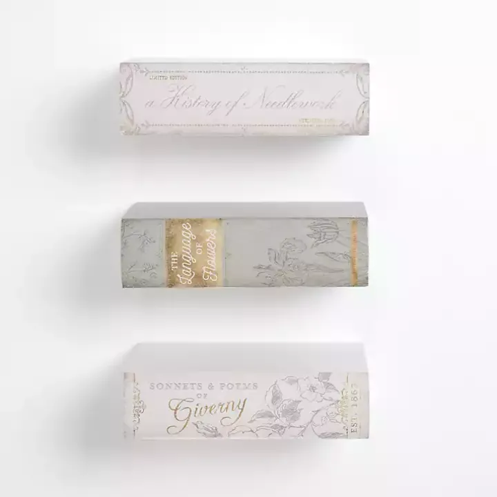Book Floating Shelves, Set of 3