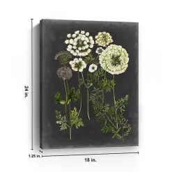 Bookplate Floral II Giclee Canvas Art Print