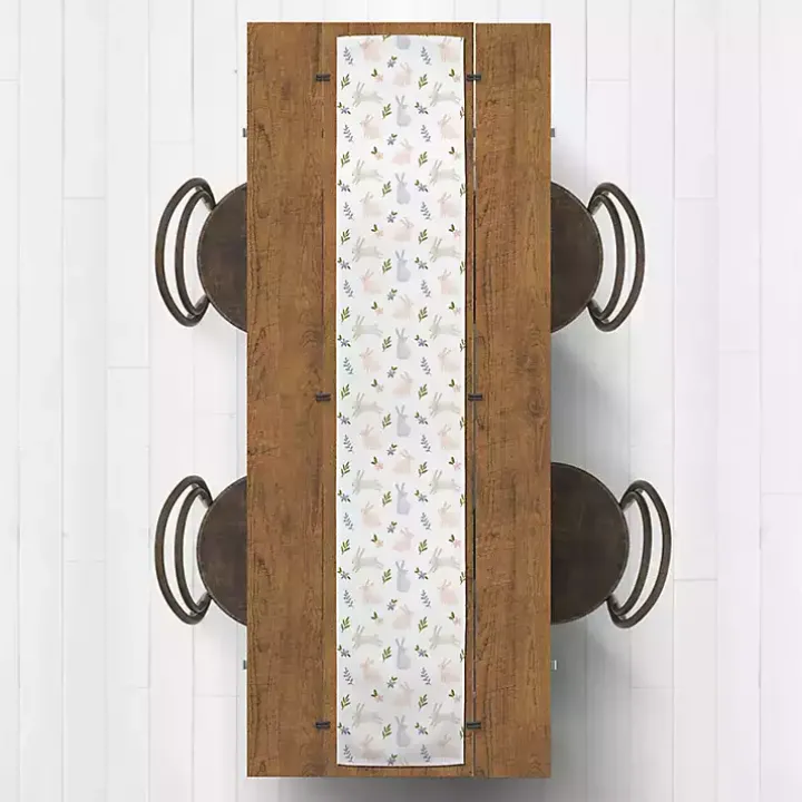 Botanical Bunny Table Runner, 90 in.