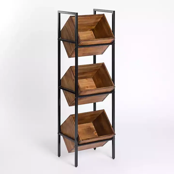 3-Box Standing Storage Rack