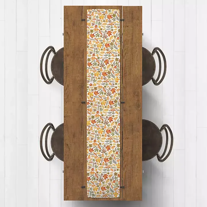 Bright Leaves Table Runner, 90 in.