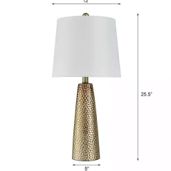 Bronze Hammered Table Lamp