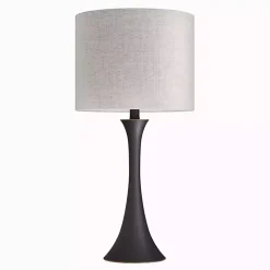Bronze Metal Hourglass Table Lamps, Set of 2