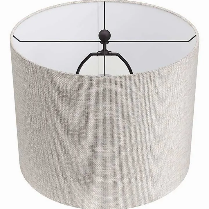 Bronze Metal Hourglass Table Lamps, Set of 2