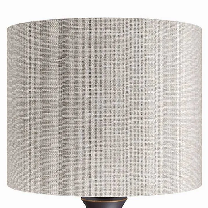 Bronze Metal Hourglass Table Lamps, Set of 2