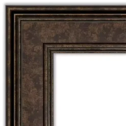 Bronze Panel Frame Beveled Mirror