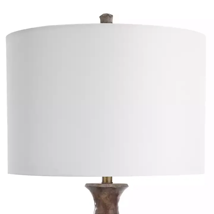 Brown and Gold Gourd Table Lamp