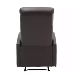 Brown Faux Leather Dormi Recliner