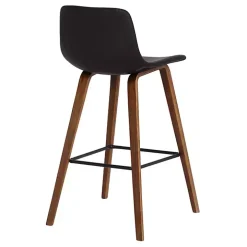 Brown Faux Leather Maddie Bar Stool