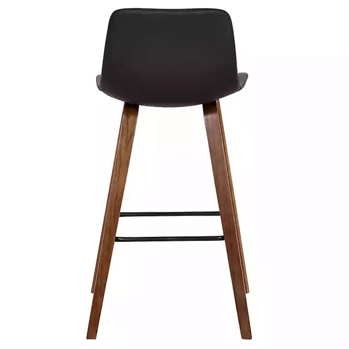 Brown Faux Leather Maddie Bar Stool