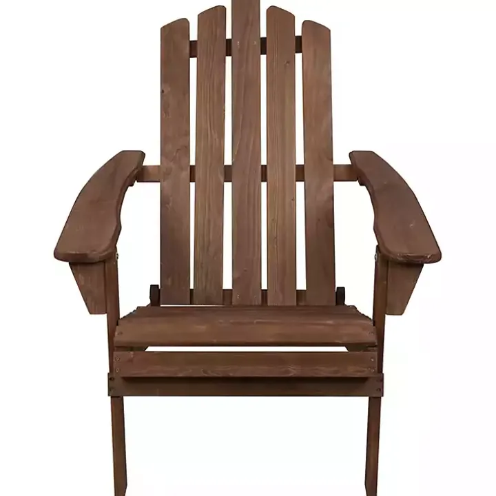 Brown Folding Outdoor Adirondack Chair
