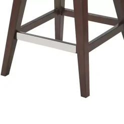 Brown Ivey High Wingback Swivel Counter Stool