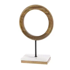 Brown Mango Wood Abstract Sculpture