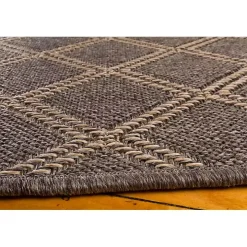 Brown Santorini Trellis Outdoor Area Rug, 6x9