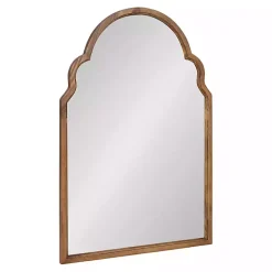 Brown Wood Arch Hogan Wall Mirror