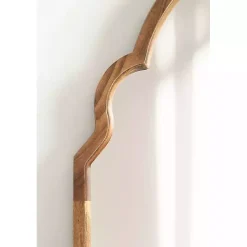 Brown Wood Arch Hogan Wall Mirror