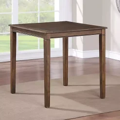 Brown Wood Counter Stool 5-pc. Dining Set