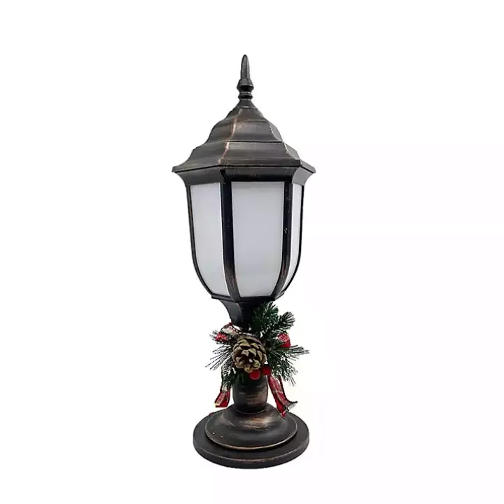 Brushed Bronze Fireglow Lamp Post